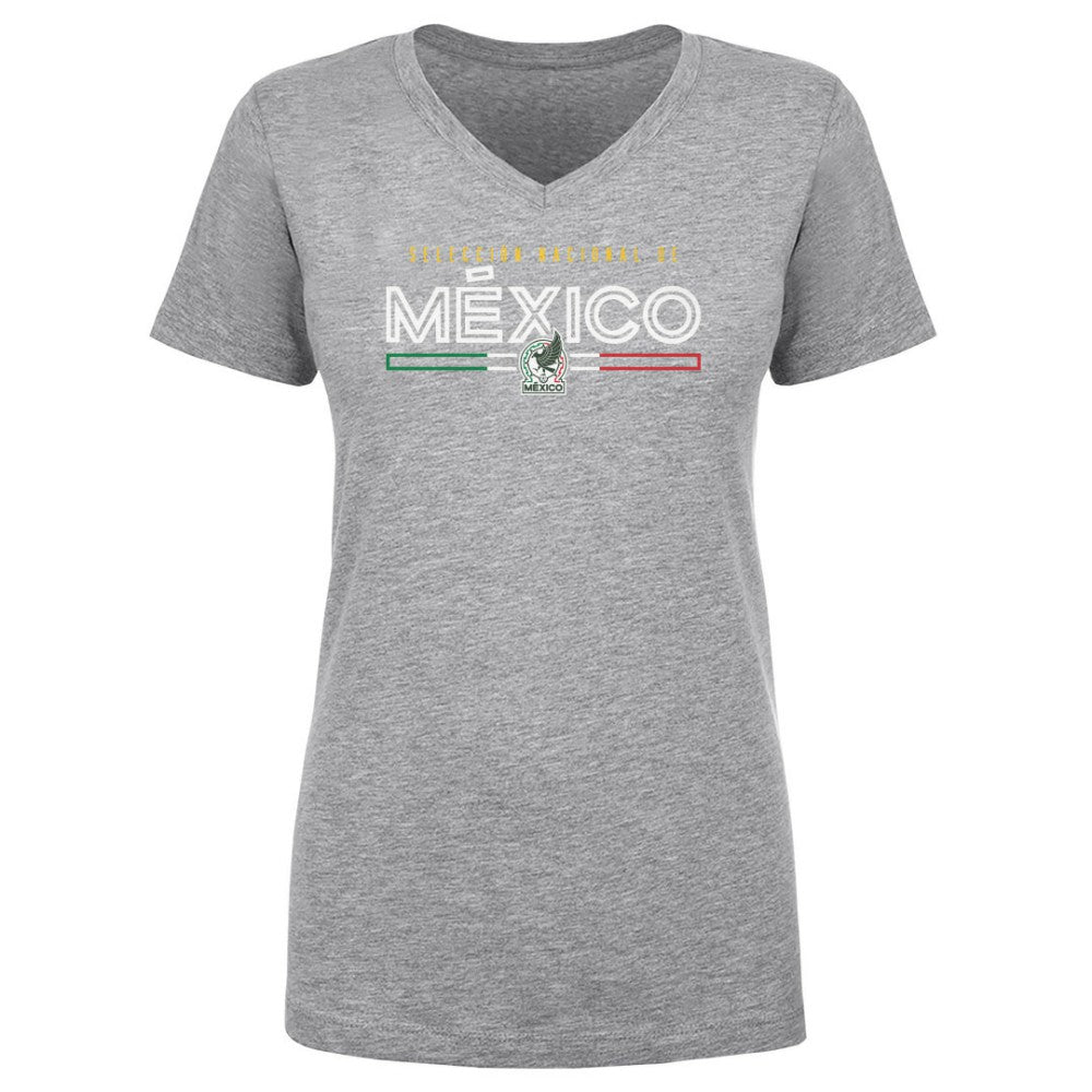 Mexico National Team 500 Level Women's Inline V-Neck T-Shirt