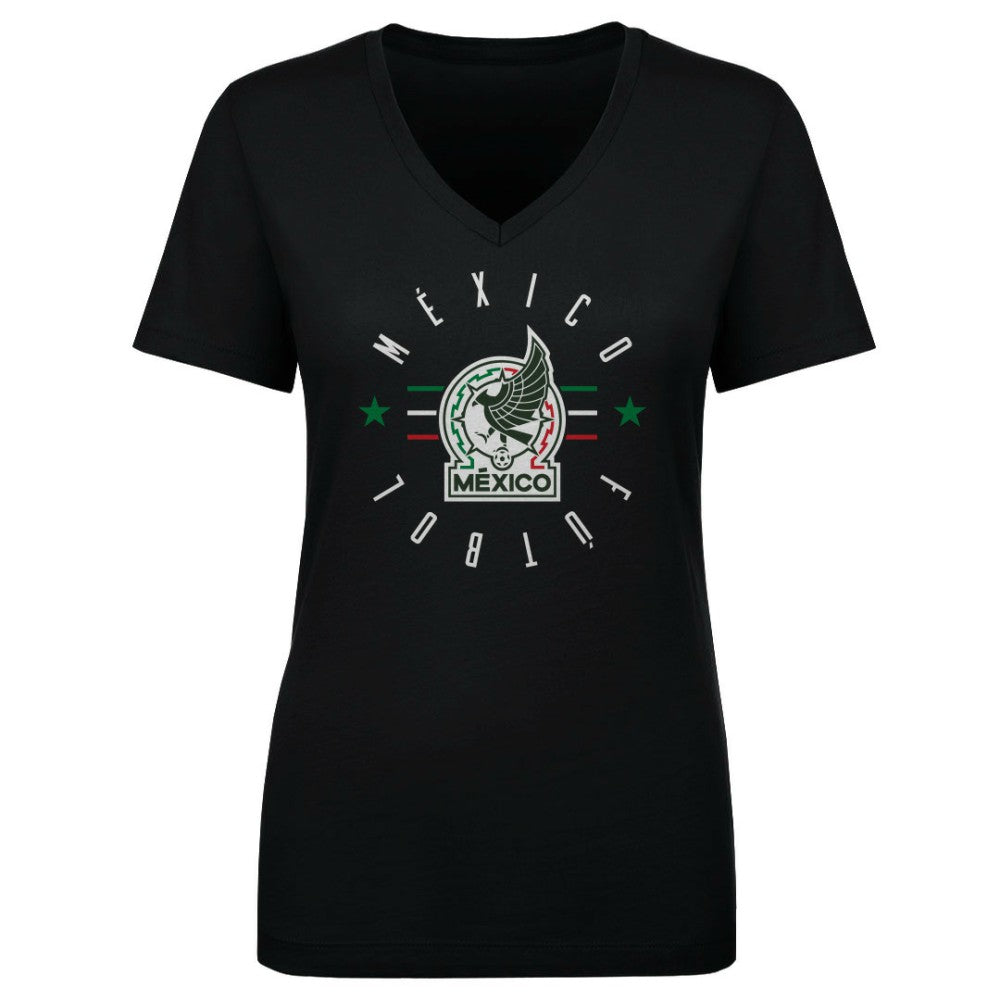 Mexico National Team 500 Level Women's Futbol V-Neck T-Shirt