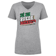 Mexico National Team 500 Level Women's Si Se Puede V-Neck T-Shirt