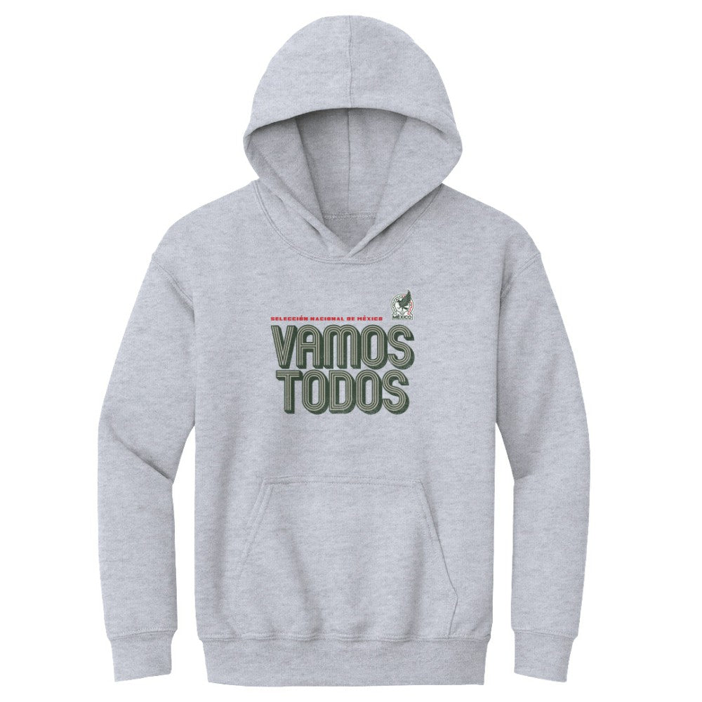 Mexico National Team 500 Level Youth Vamos Todos Inline Bold Pullover Hoodie