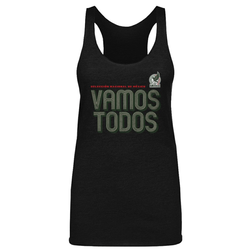 Mexico National Team 500 Level Women's Vamos Todos Inline Bold Tri-Blend Tank Top
