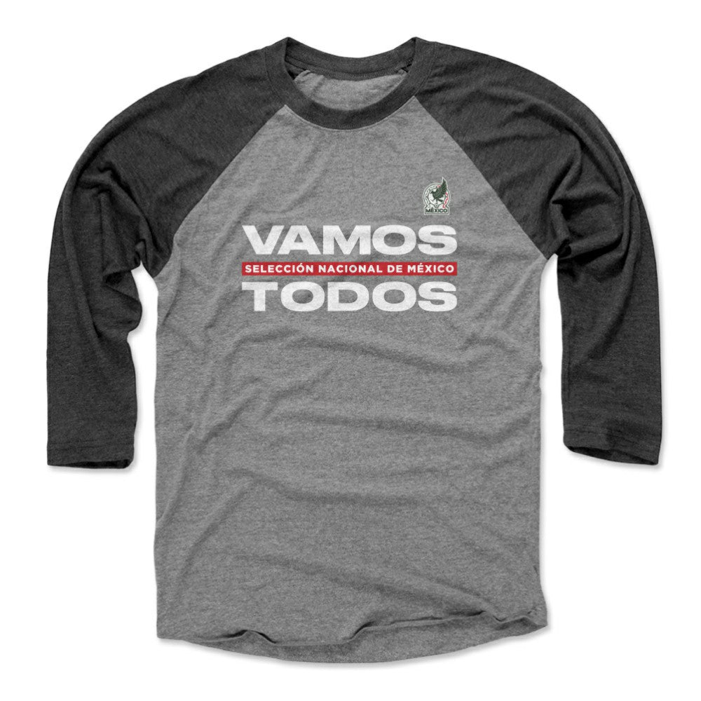 Mexico National Team 500 Level Vamos Todos 3/4-Sleeve Tri-Blend Baseball T-Shirt