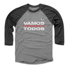 Mexico National Team 500 Level Vamos Todos 3/4-Sleeve Tri-Blend Baseball T-Shirt
