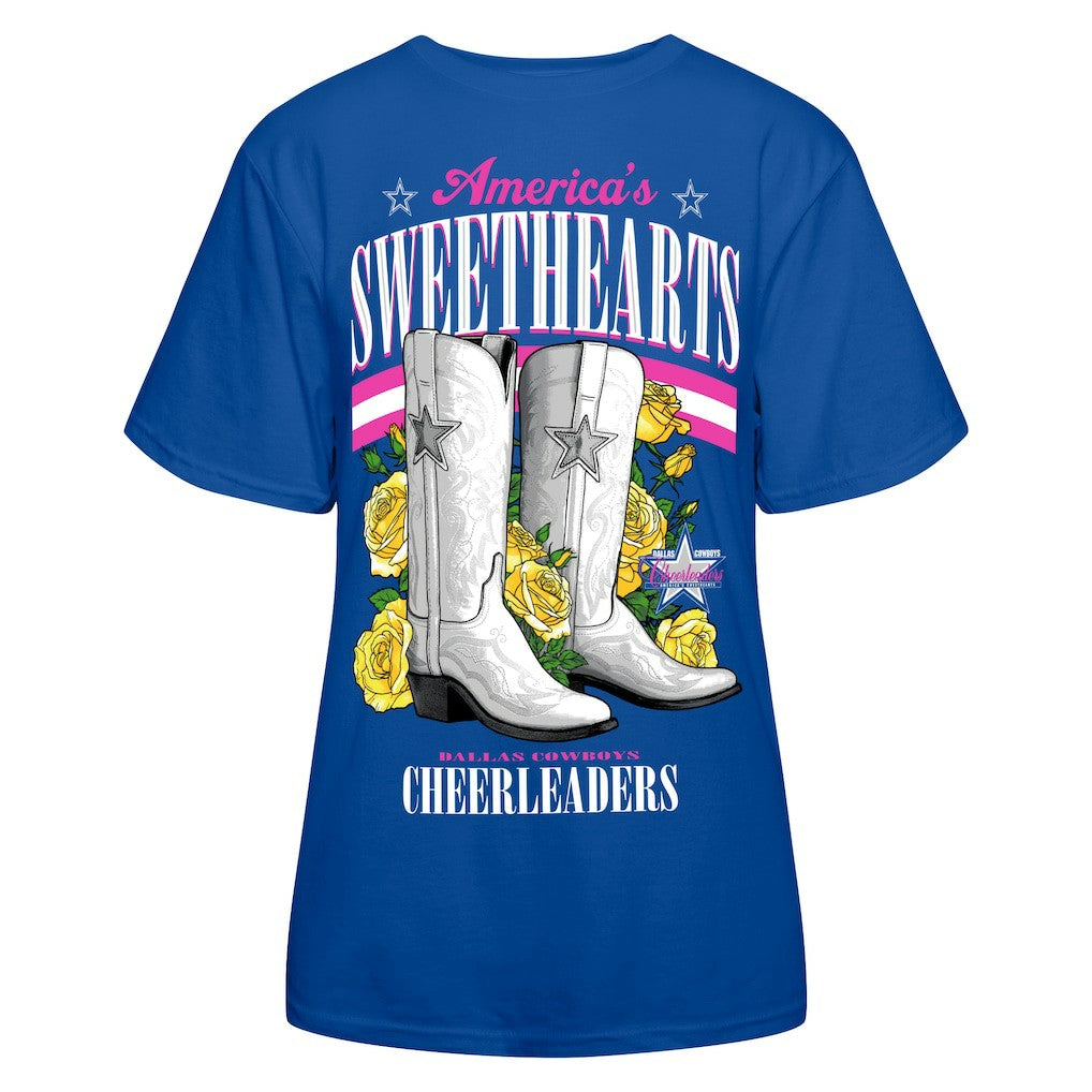 Cheerleaders Women's Sweetheart Boots T-Shirt - Dallas Cowboys T-shirts