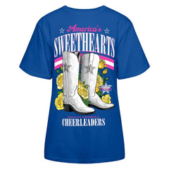 Cheerleaders Women's Sweetheart Boots T-Shirt - Dallas Cowboys T-shirts