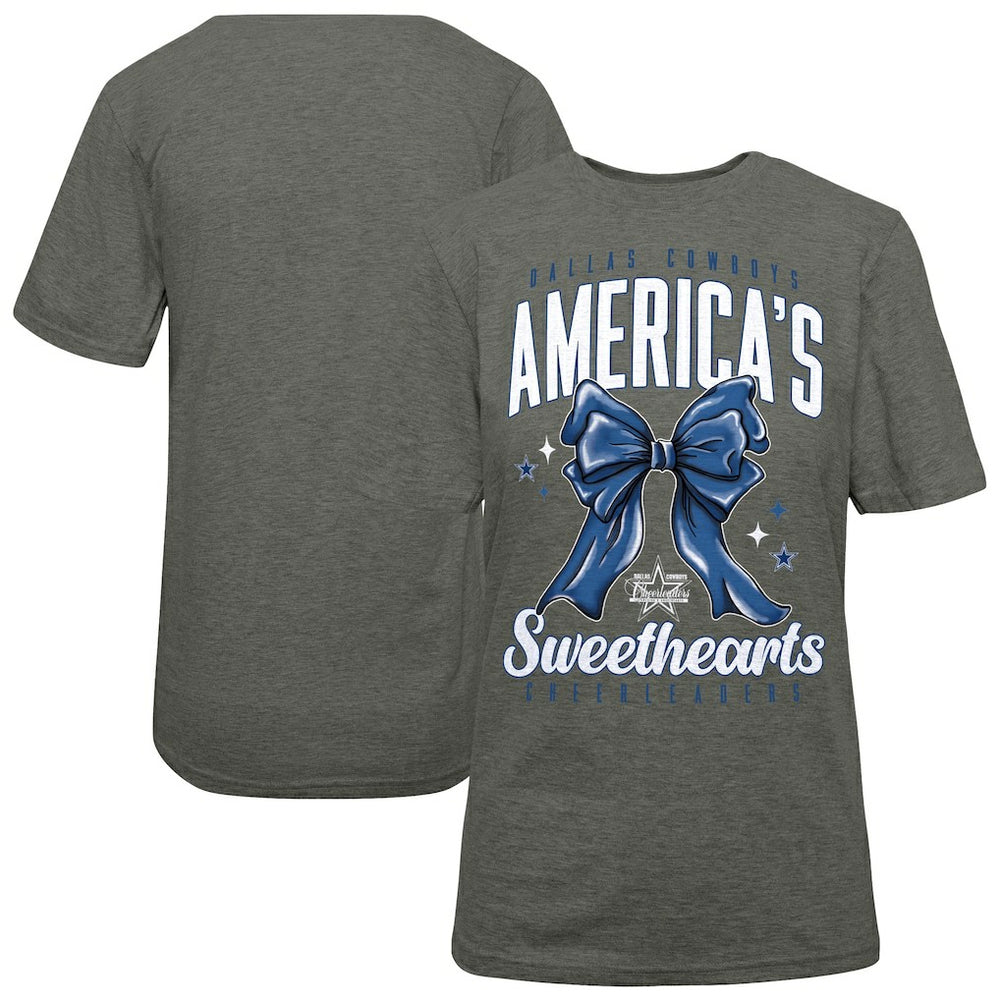 Cheerleaders Women's Sweetheart Bow T-Shirt - Dallas Cowboys T-shirts