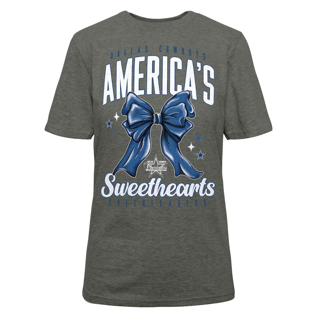 Cheerleaders Women's Sweetheart Bow T-Shirt - Dallas Cowboys T-shirts