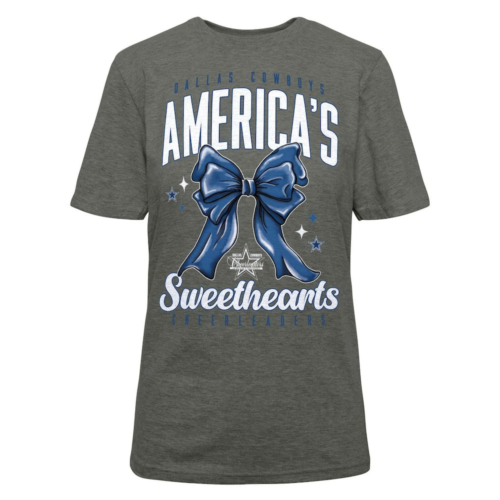 Cheerleaders Women's Sweetheart Bow T-Shirt - Dallas Cowboys T-shirts