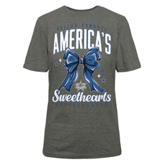 Cheerleaders Women's Sweetheart Bow T-Shirt - Dallas Cowboys T-shirts