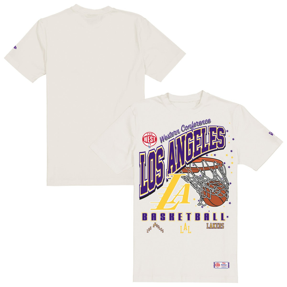 New Era Los Angeles Lakers Oversized City Edition Remix Vintage T-Shirt