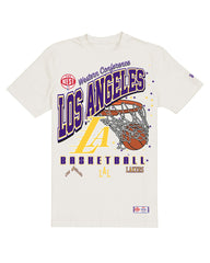 New Era Los Angeles Lakers Oversized City Edition Remix Vintage T-Shirt