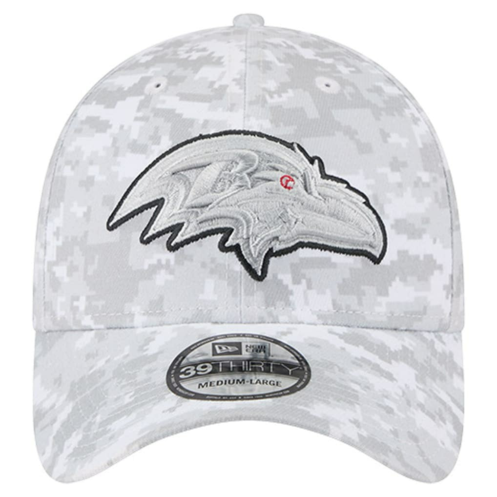 2025 Salute to Service Digital Camo Fan Pack 39THIRTY Flex Hat - Baltimore Ravens Hats