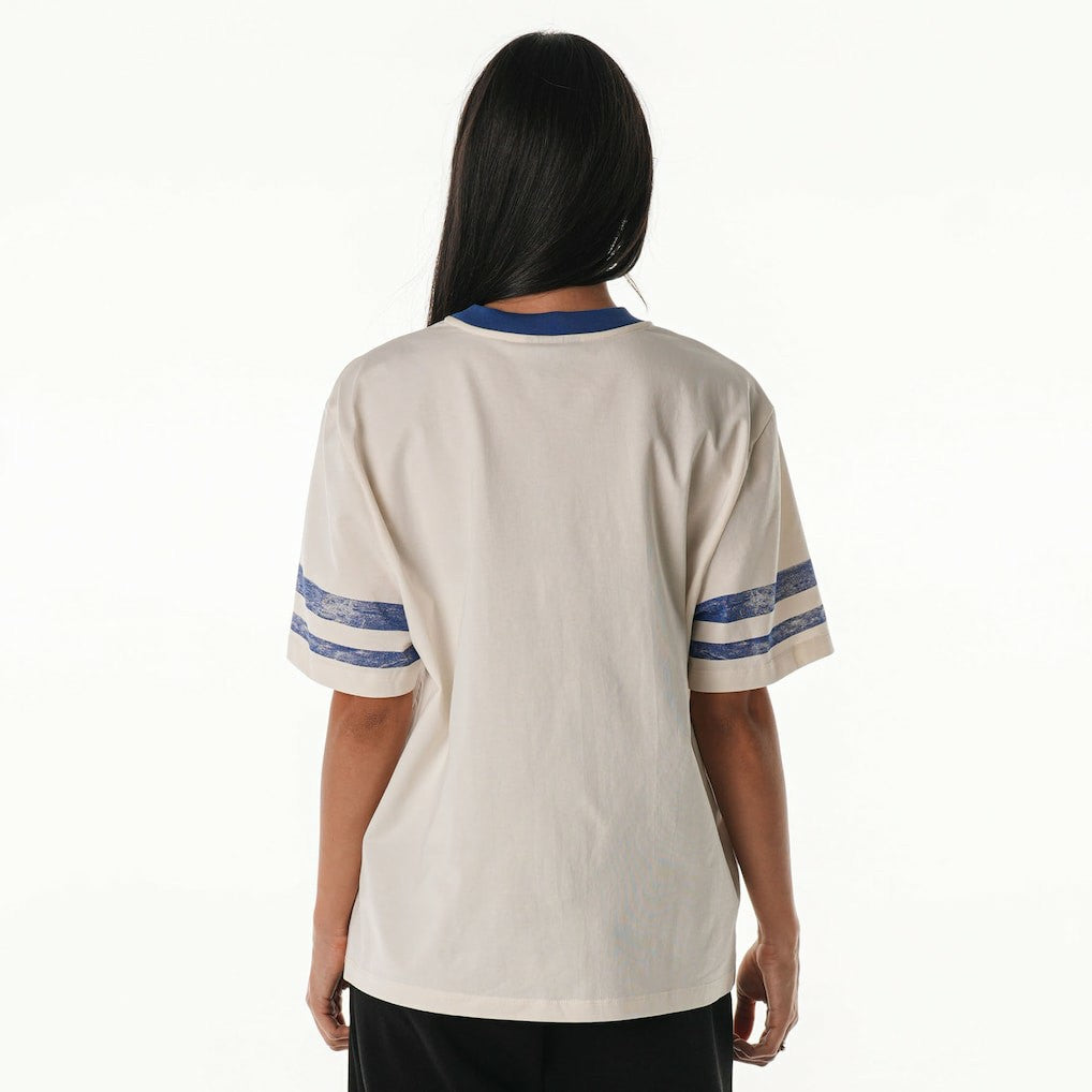 The Wild Collective Women's Vintage Drop Shoulder Oversized Boyfriend T-Shirt - Buffalo Bills T-shirts