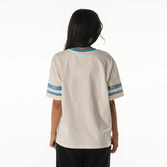 The Wild Collective Women's Vintage Drop Shoulder Oversized Boyfriend T-Shirt - Detroit Lions T-shirts