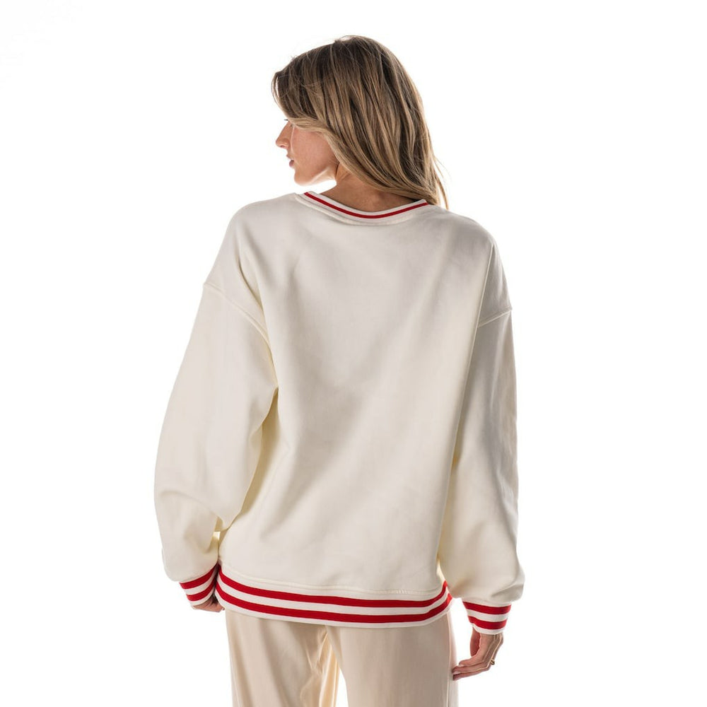 The Wild Collective Women's Oversized Vintage French Terry Sweatshirt - Kansas City Chiefs Sweatshirts