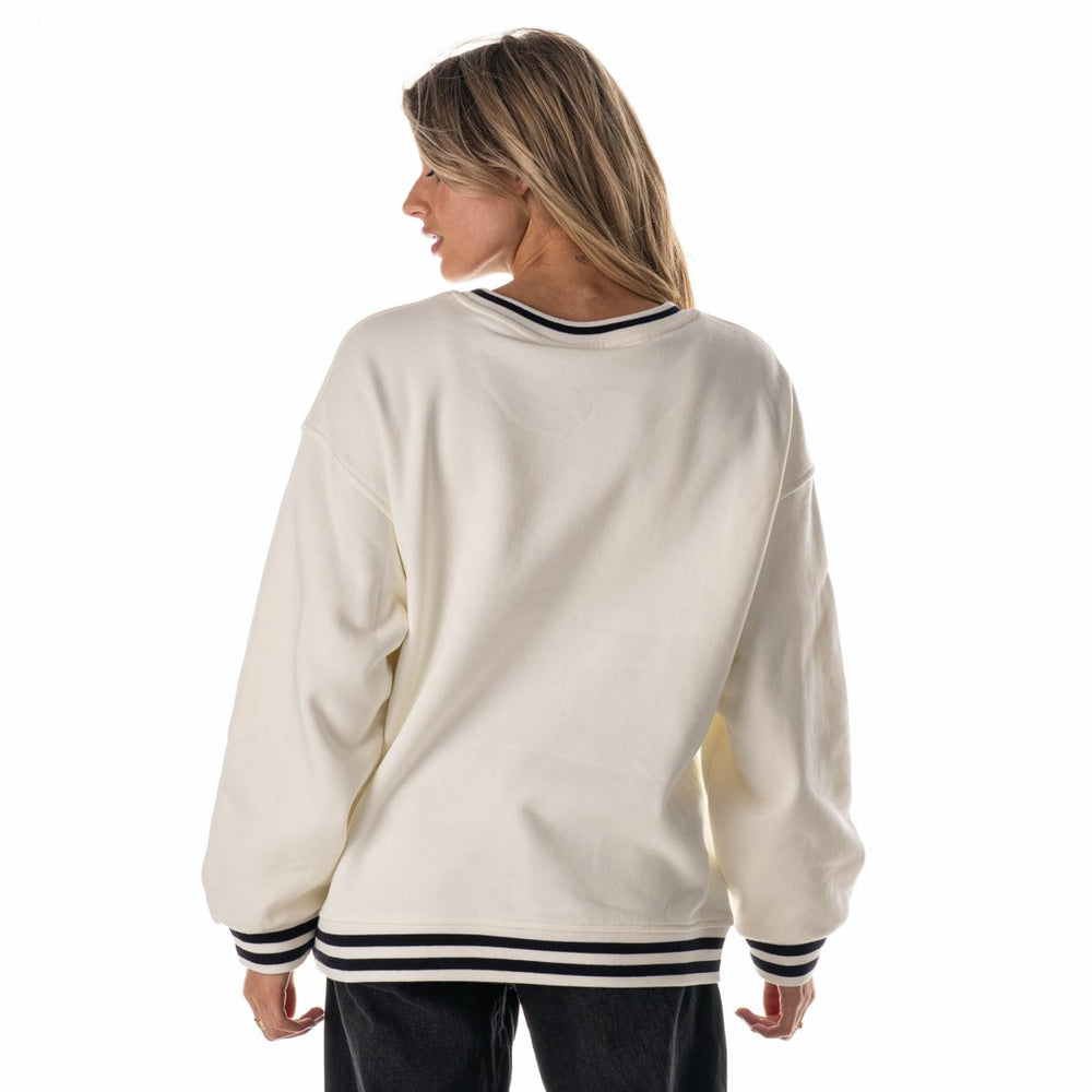 The Wild Collective Women's Oversized Vintage French Terry Sweatshirt - Houston Texans Sweatshirts