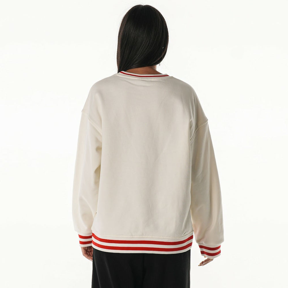 The Wild Collective Women's Oversized Vintage French Terry Sweatshirt - San Francisco 49ers Sweatshirts