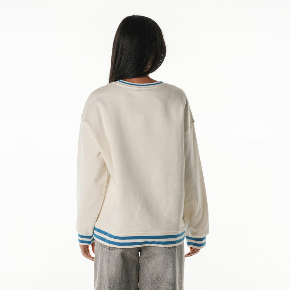 The Wild Collective Women's Oversized Vintage French Terry Sweatshirt - Detroit Lions Sweatshirts