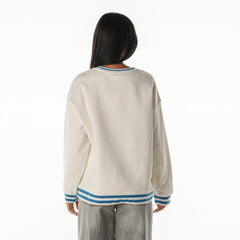 The Wild Collective Women's Oversized Vintage French Terry Sweatshirt - Detroit Lions Sweatshirts