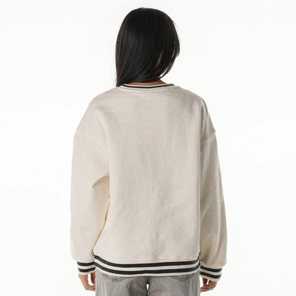 The Wild Collective Women's Oversized Vintage French Terry Sweatshirt - Green Bay Packers Sweatshirts