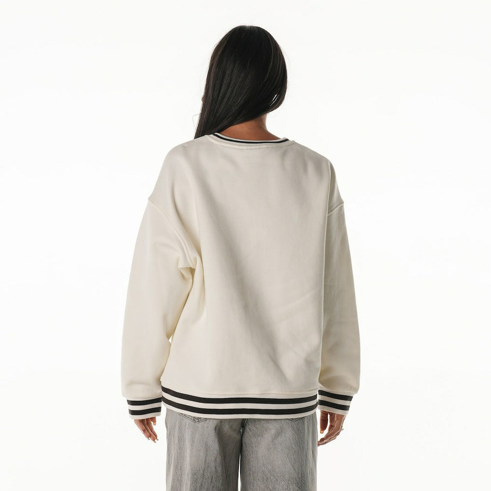 The Wild Collective Women's Oversized Vintage French Terry Sweatshirt - Cleveland Browns Sweatshirts