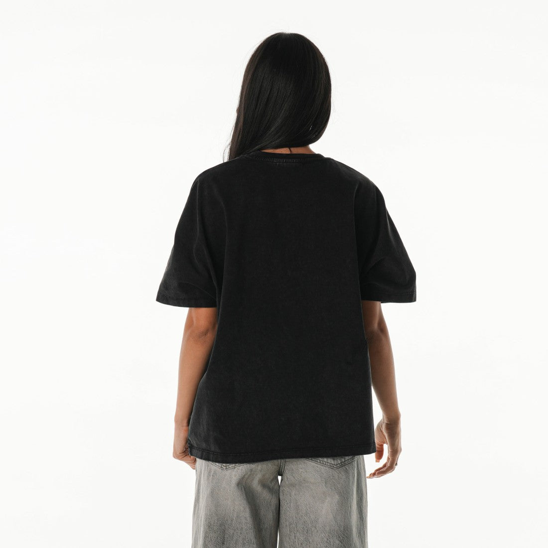 The Wild Collective Women's Oversized Laurel Graphic Dolman T-Shirt - Detroit Lions T-shirts