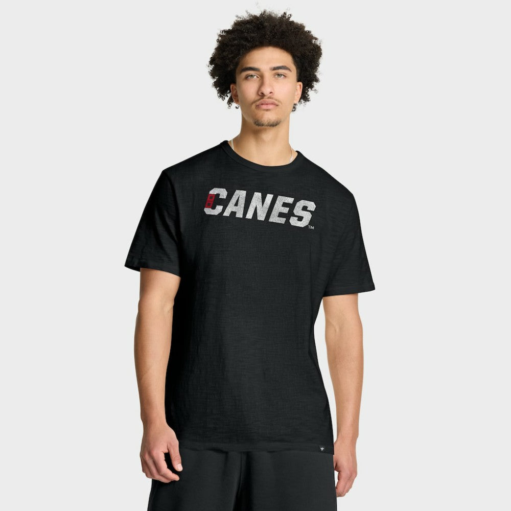 NHL Carolina Hurricanes Fanatics Play Distressed Wordmark Stadium Slub T-Shirt