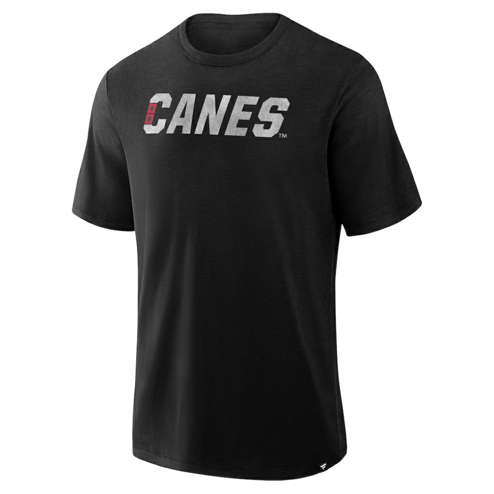 NHL Carolina Hurricanes Fanatics Play Distressed Wordmark Stadium Slub T-Shirt