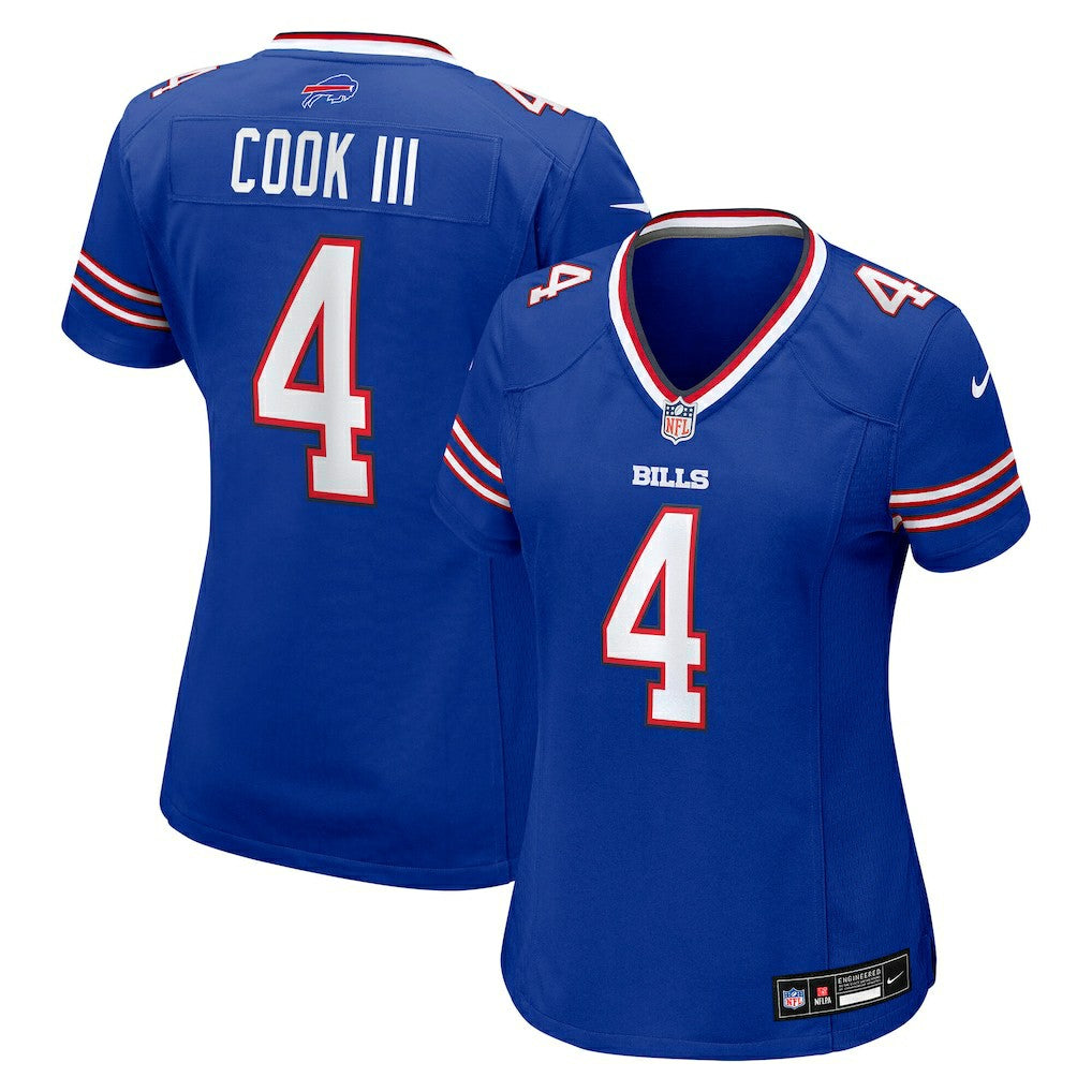 James Cook III  Women's Team Game Jersey - Buffalo Bills Jerseys