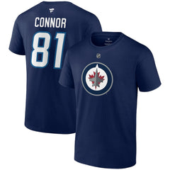 NHL Kyle Connor Winnipeg Jets Fanatics Authentic Stack Name & Number T-Shirt