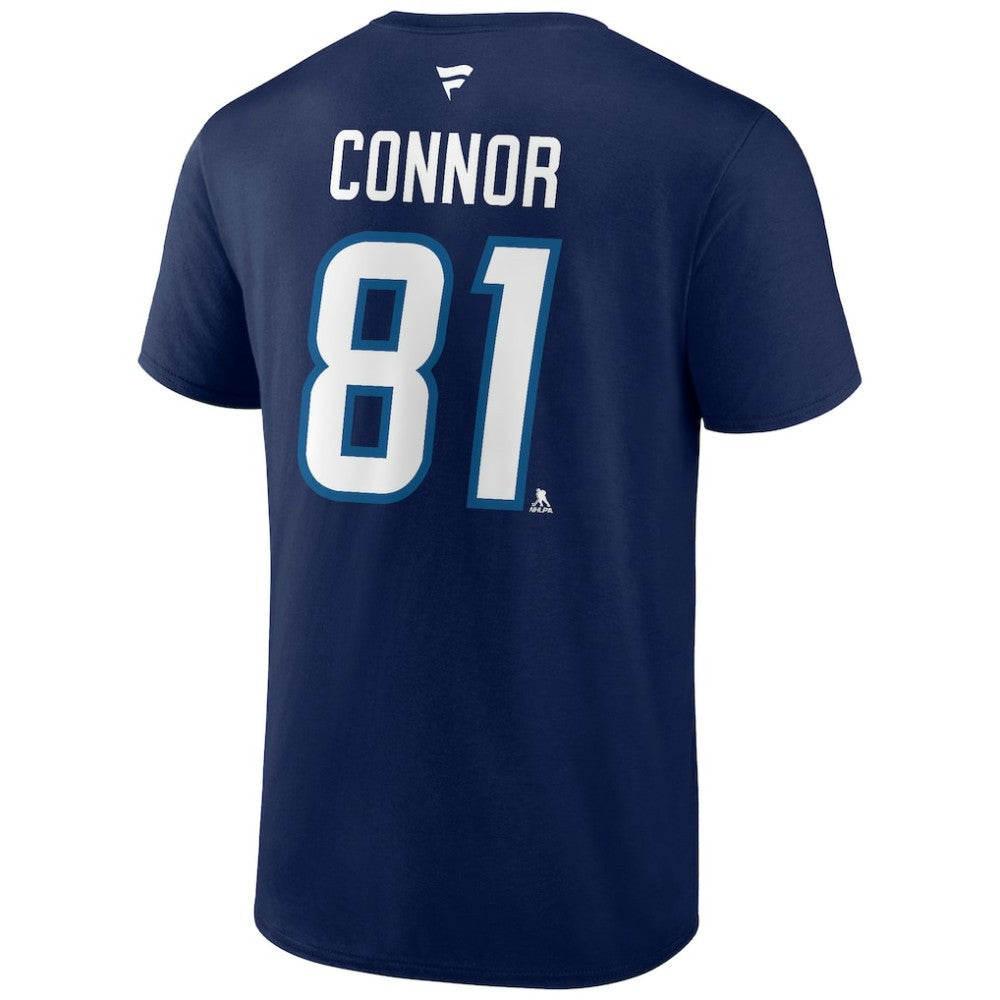 NHL Kyle Connor Winnipeg Jets Fanatics Authentic Stack Name & Number T-Shirt