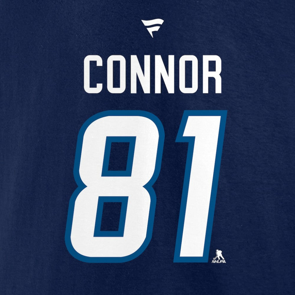 NHL Kyle Connor Winnipeg Jets Fanatics Authentic Stack Name & Number T-Shirt