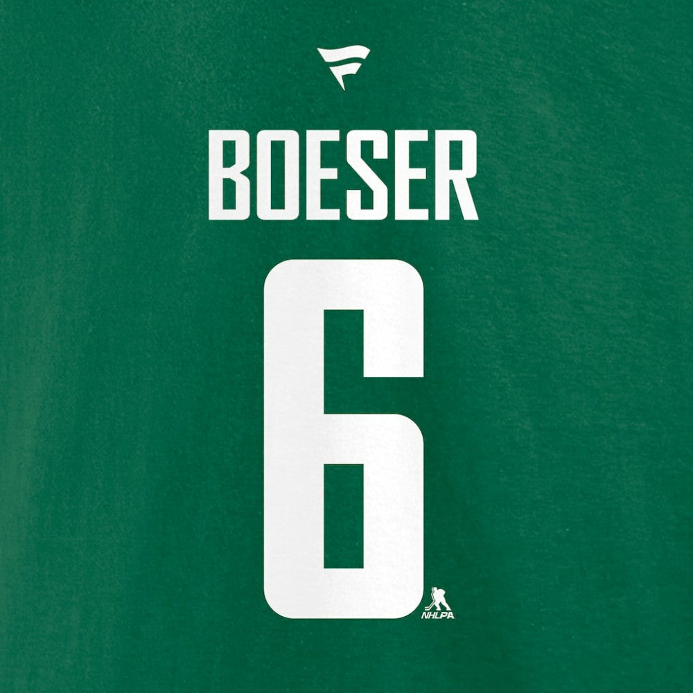NHL Brock Boeser Vancouver Canucks Fanatics Authentic Stack Name & Number T-Shirt