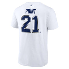 NHL Brayden Point Tampa Bay Lightning Fanatics Authentic Stack Name & Number T-Shirt