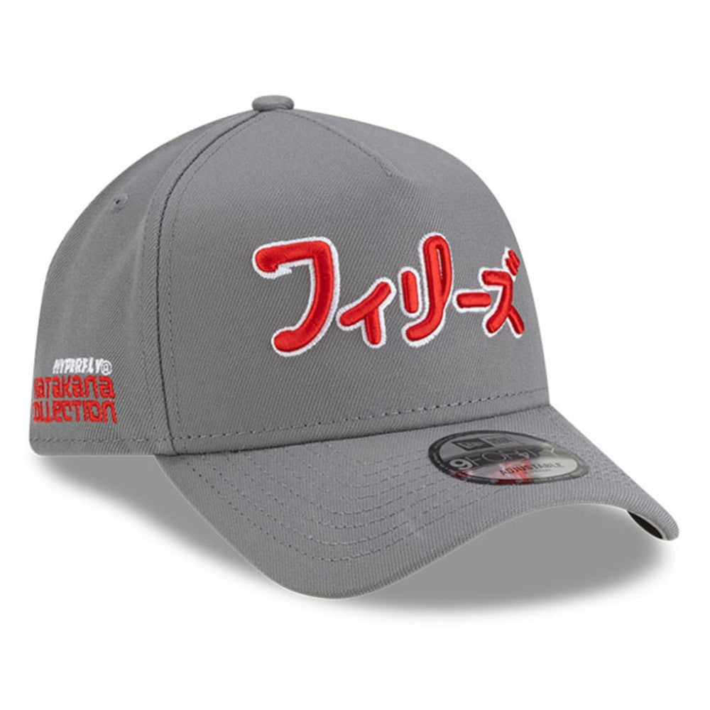 Gray Philadelphia Phillies New Era x Hyperfly A-Frame 9FORTY Adjustable Hat