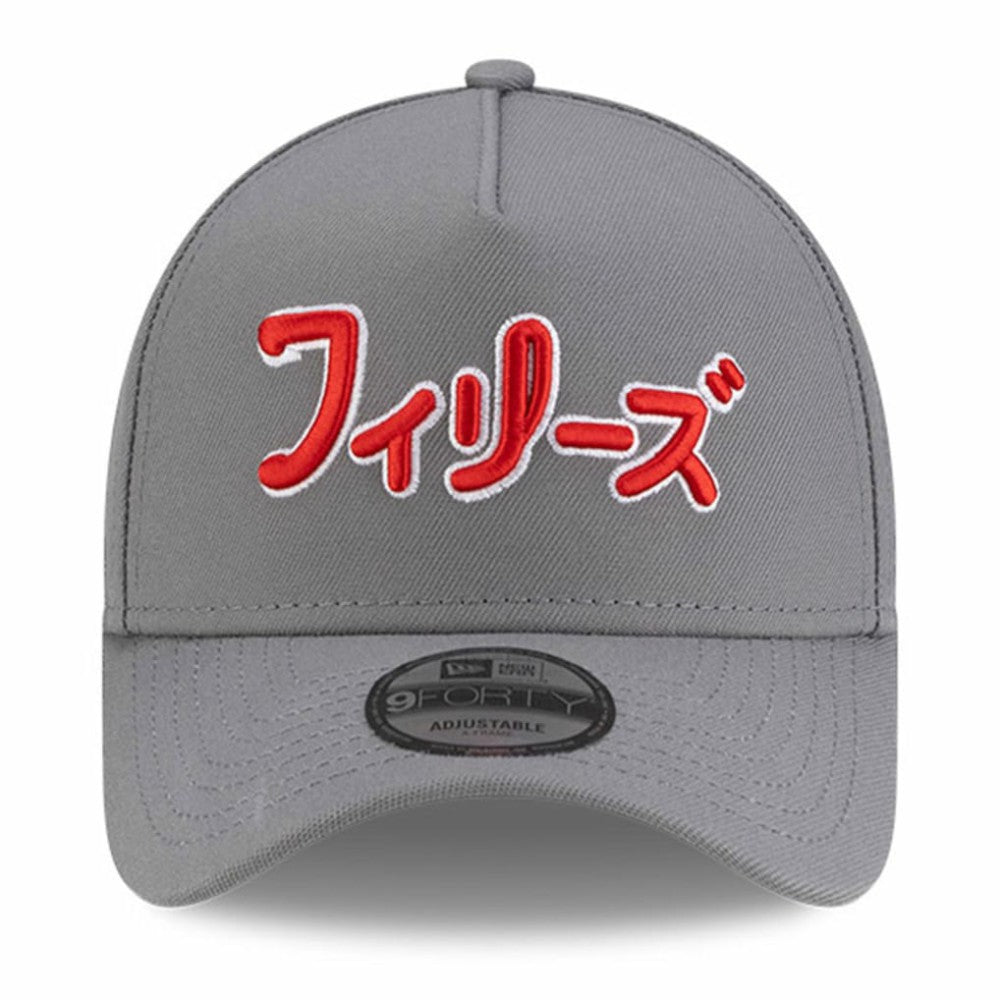 Gray Philadelphia Phillies New Era x Hyperfly A-Frame 9FORTY Adjustable Hat