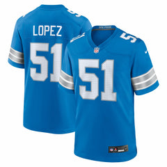 Roy Lopez  Team Game Jersey - Detroit Lions Jerseys
