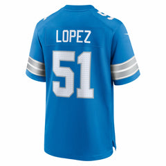 Roy Lopez  Team Game Jersey - Detroit Lions Jerseys