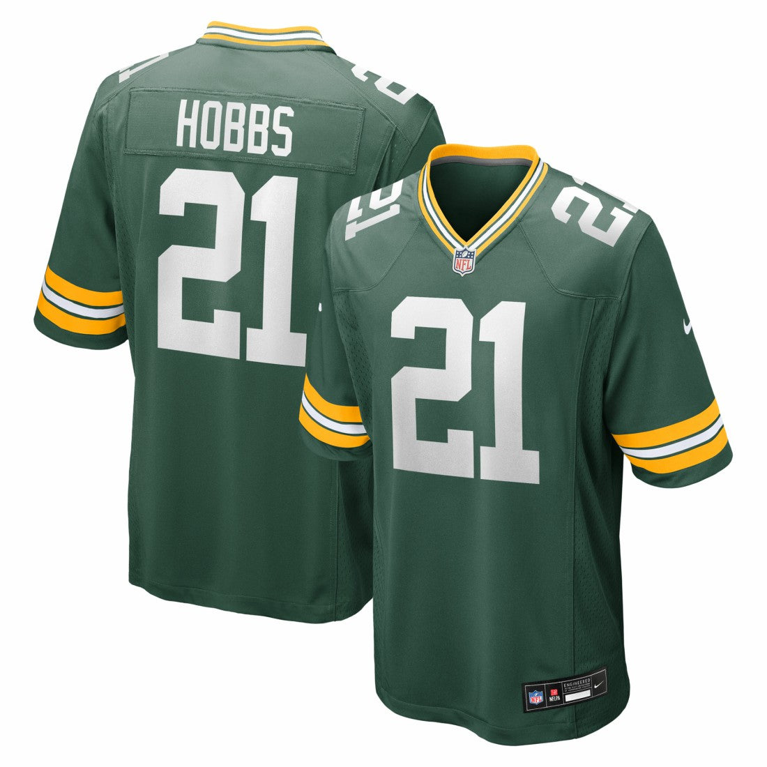 Nate Hobbs  Team Game Jersey - Green Bay Packers Jerseys