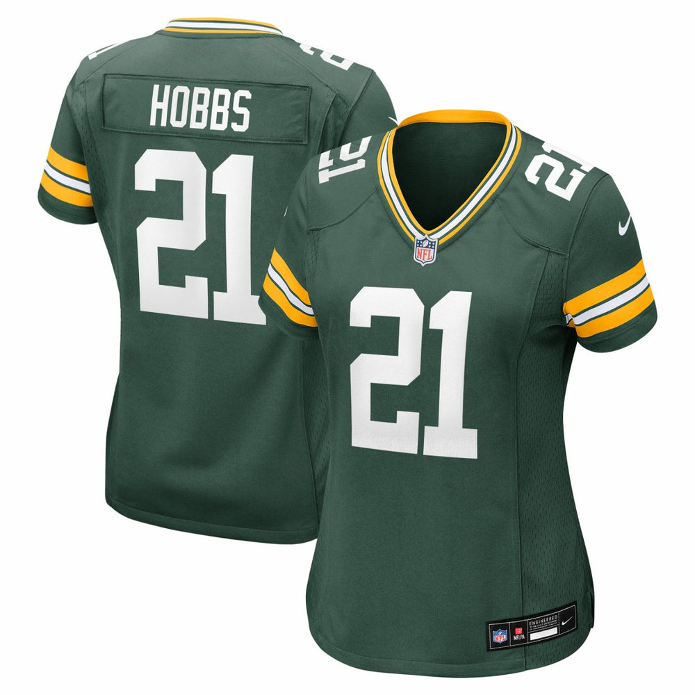 Nate Hobbs  Women's Team Game Jersey - Green Bay Packers Jerseys