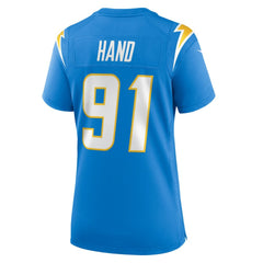 Da'Shawn Hand  Women's Team Game Jersey - Los Angeles Chargers Jerseys