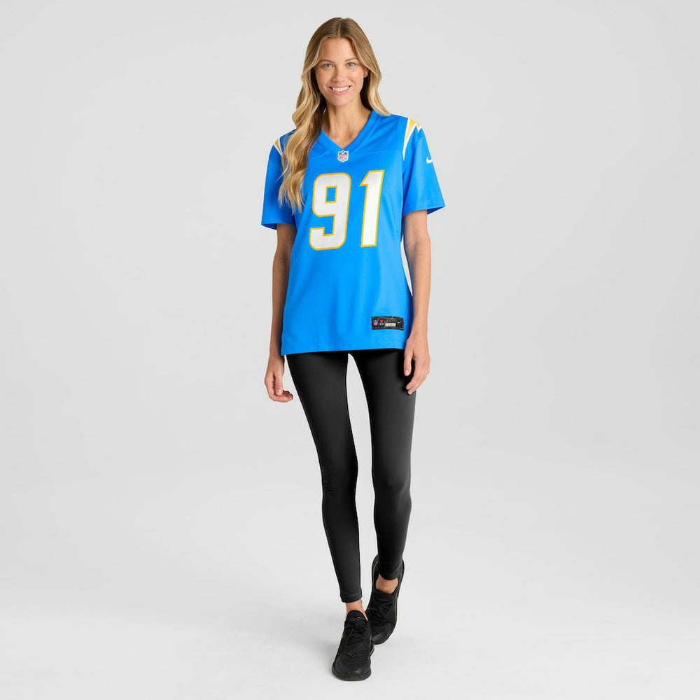 Da'Shawn Hand  Women's Team Game Jersey - Los Angeles Chargers Jerseys