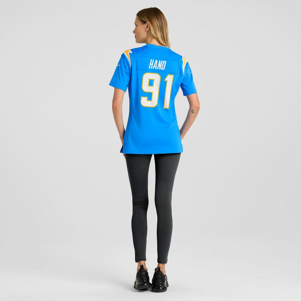Da'Shawn Hand  Women's Team Game Jersey - Los Angeles Chargers Jerseys