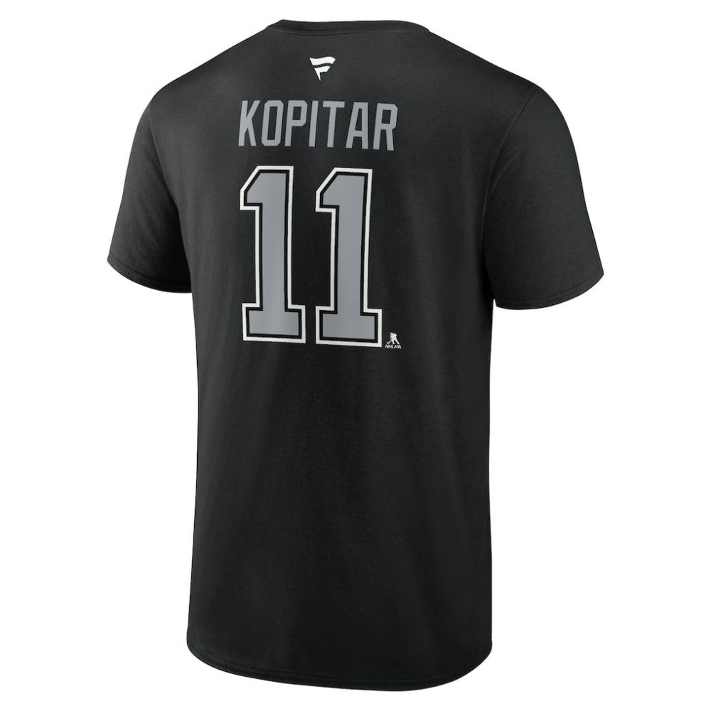 NHL Anze Kopitar Los Angeles Kings Fanatics Authentic Stack Name & Number T-Shirt
