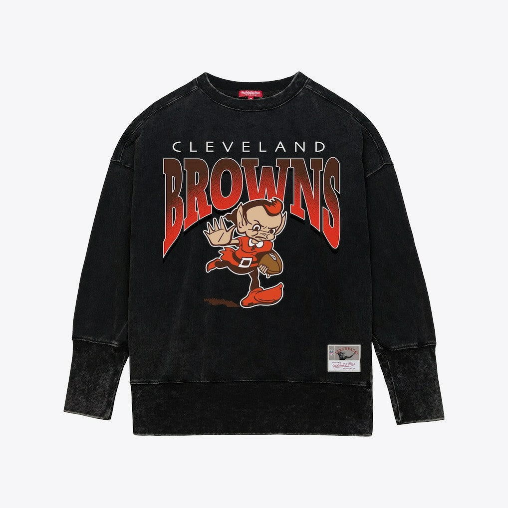 Women's Delineate Mineral Wash Crewneck Sweatshirt - Cleveland Browns Sweatshirts