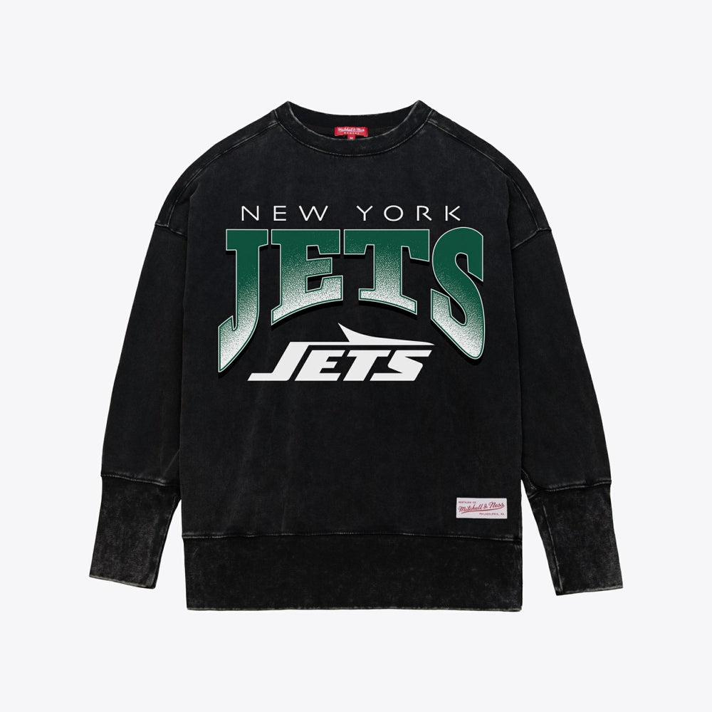 Women's Delineate Mineral Wash Crewneck Sweatshirt - New York Jets Sweatshirts