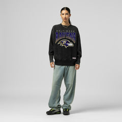 Women's Delineate Mineral Wash Crewneck Sweatshirt - Baltimore Ravens Sweatshirts
