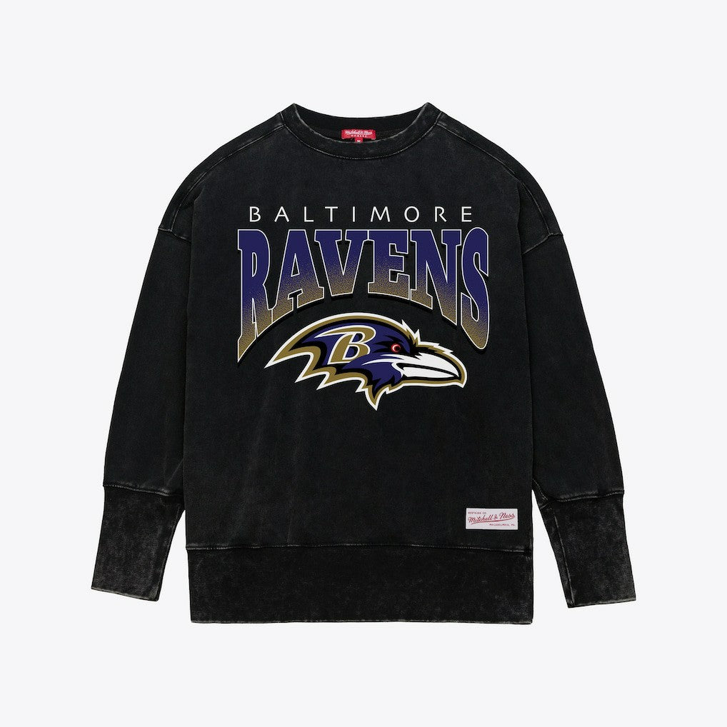 Women's Delineate Mineral Wash Crewneck Sweatshirt - Baltimore Ravens Sweatshirts
