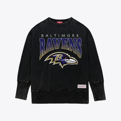 Women's Delineate Mineral Wash Crewneck Sweatshirt - Baltimore Ravens Sweatshirts