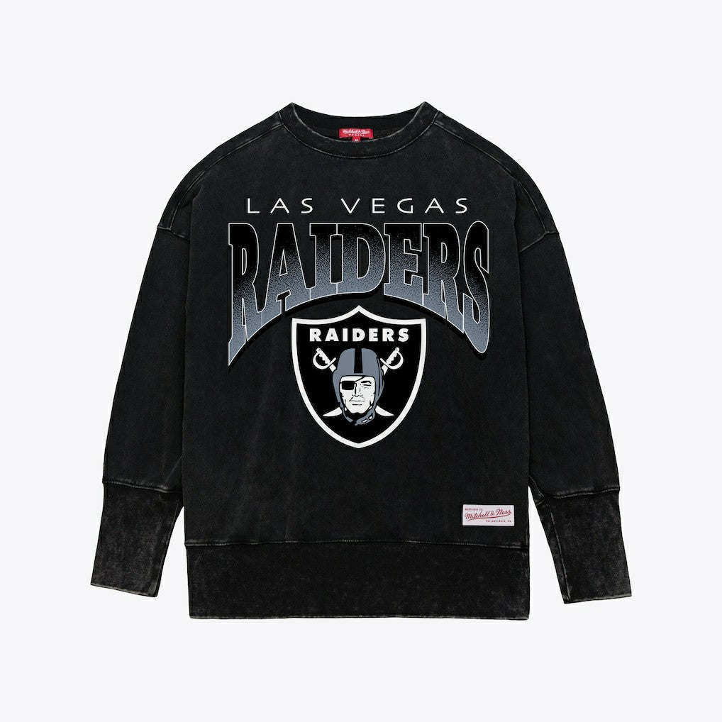 Women's Delineate Mineral Wash Crewneck Sweatshirt - Las Vegas Raiders Sweatshirts